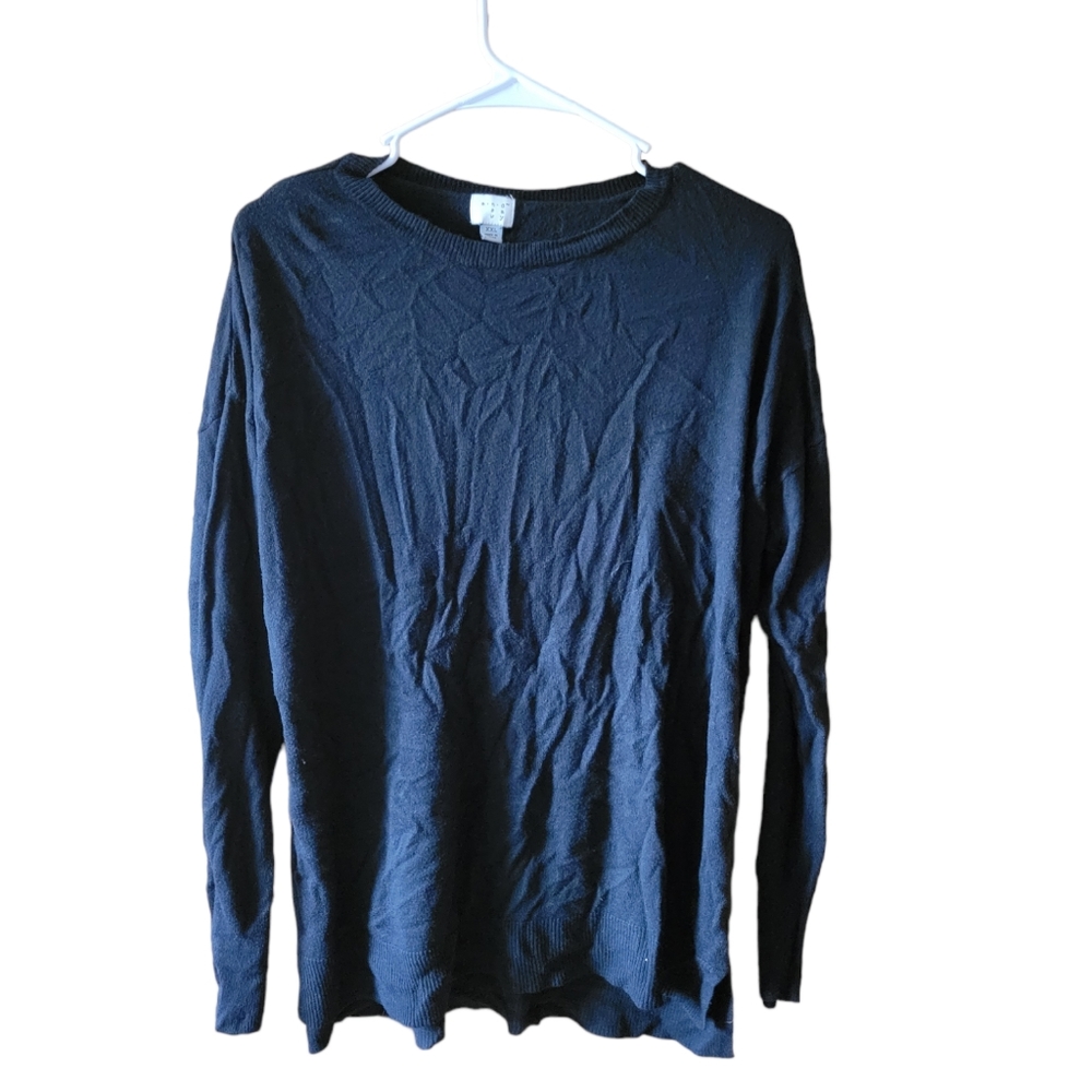 And away youth xxl womens small sweater grey long sleeve